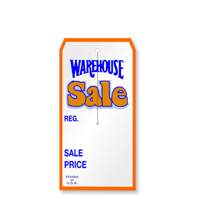 Blue Sale Tag