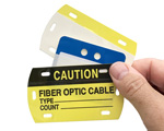 Yellow Blank Plastic Cable Tags, SKU: TG-2109