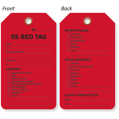 5S RED TAG.
