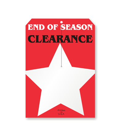 End Of Season Clearance Tag - Sale Tag - Price Tag, SKU: TG-0415