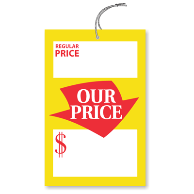 Price Tags - Merchandise Tags - Retail Price Tags - Sold Tags