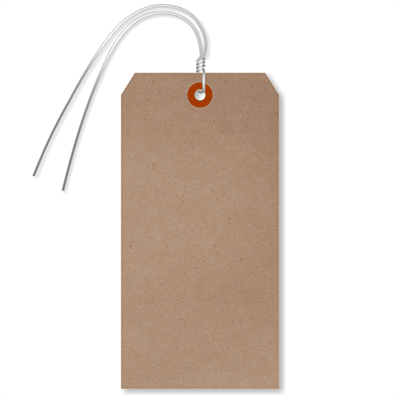 Hang Tag Printing On 24pt Kraft Recycled Chipboard Stock